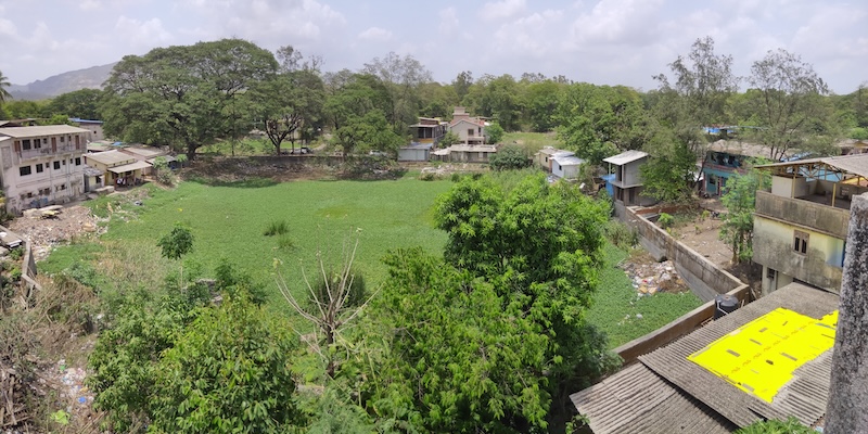 Waterbody landscape in Ganeshpuri, Mumbai, India.