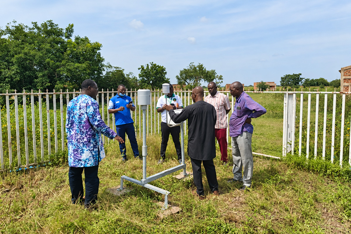 Meteorological stations across Burkina Faso help predict the weather.