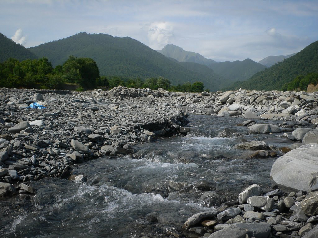 Azerbaijan river and landscape