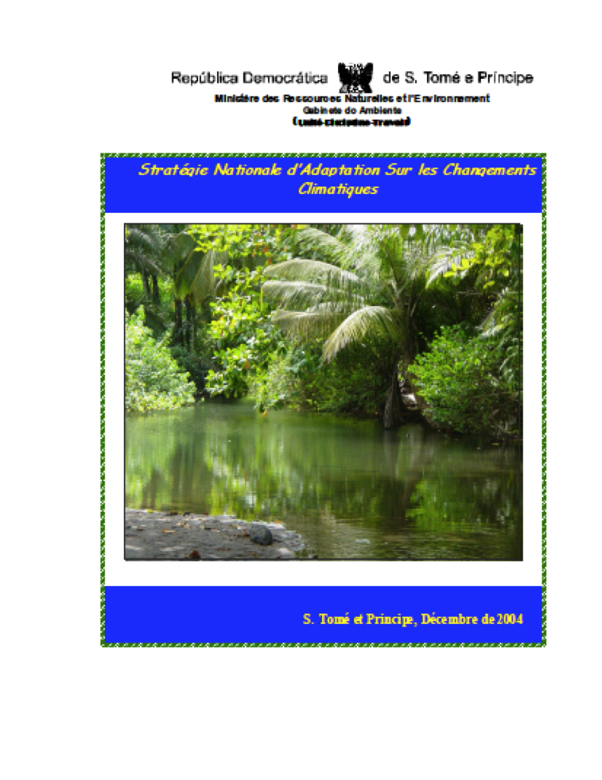 Sao Tome And Principe S National Strategy For Climate Change Adaptation   Sao Tome 0 