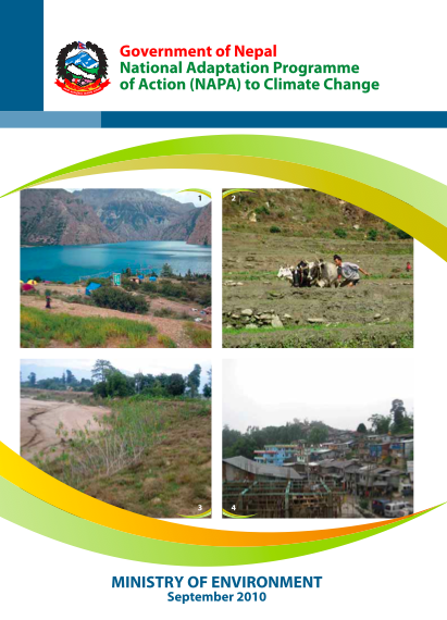 Nepal National Adaptation Programme Of Action (NAPA) Official Document ...