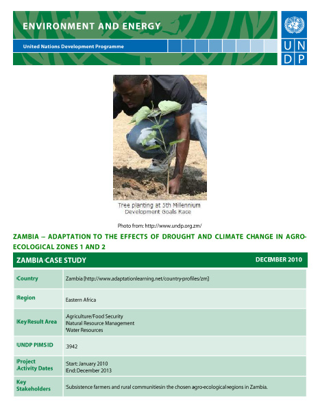 UNDP-ALM Zambia Case Study (March 2011) | UNDP Climate Change Adaptation